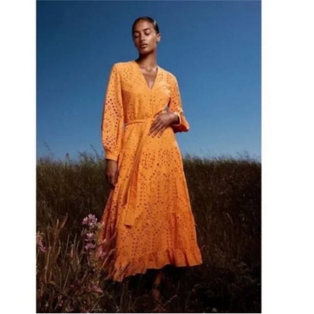 Eyelet embroidery dress